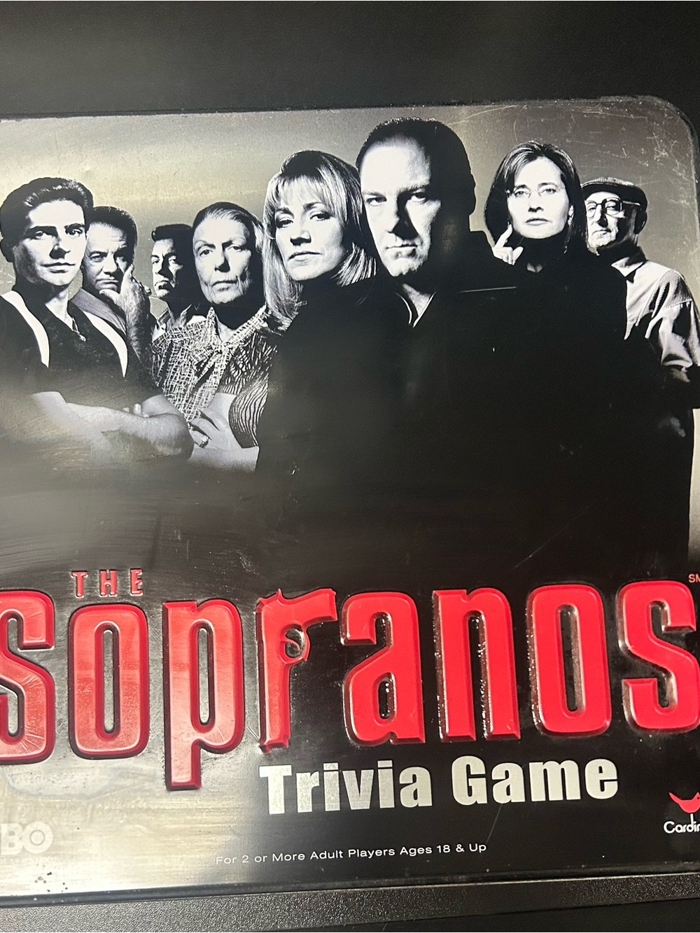 Soprano Trivia Game — Black & Red Box